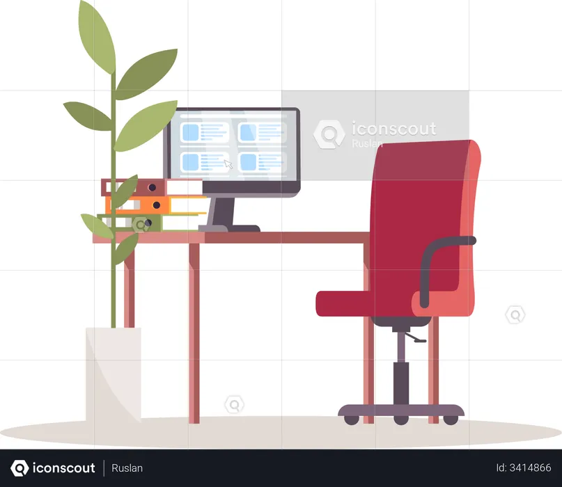 Corporate workplace  Illustration