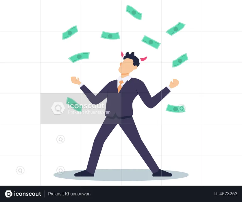 Corrupt Businessman  Illustration