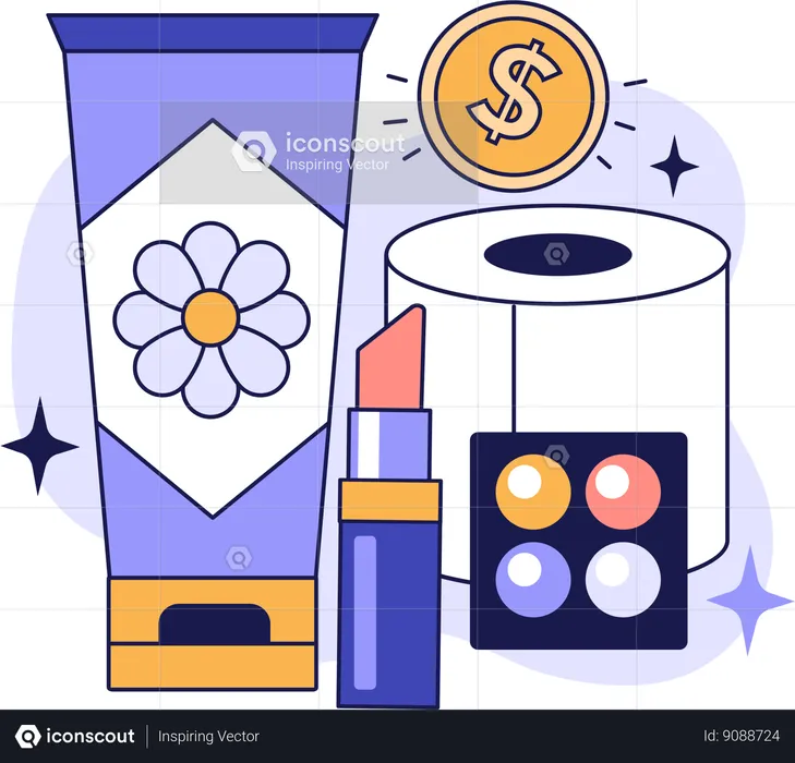 Cosmetic expenses  Illustration