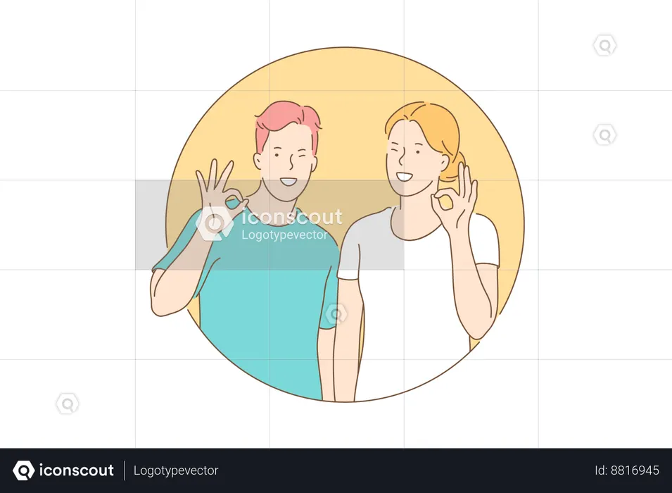 Couple advices to spend time togther  Illustration