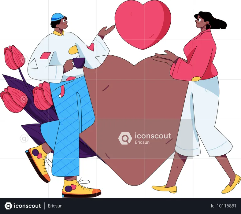 Couple Connection  Illustration