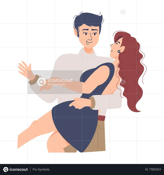 Danse de couple  Illustration