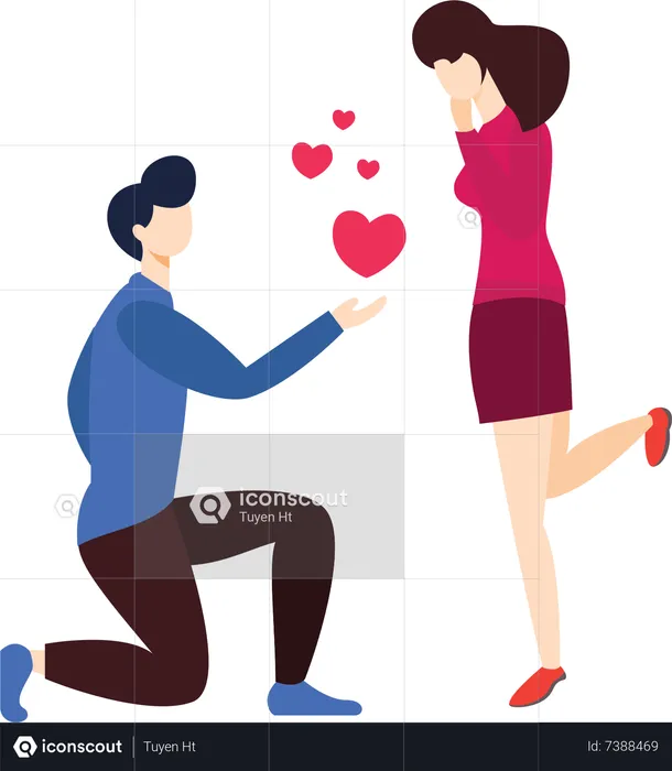 Couple Dating  Illustration