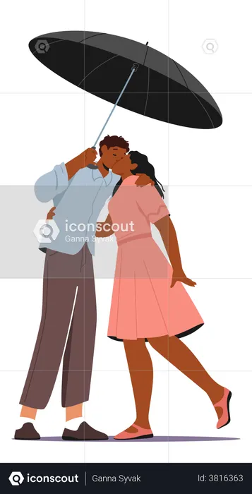 Premium Vector  Love couple looking at each other. romantic