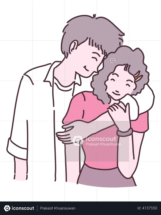 Couple love  Illustration