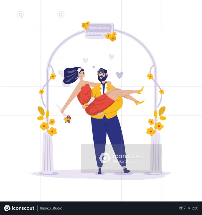 Couple married  Illustration