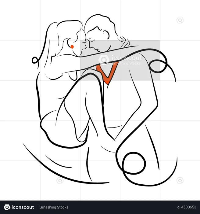 Couple Romance  Illustration