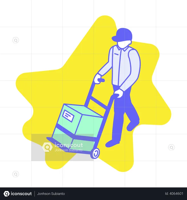 Courier delivery  Illustration