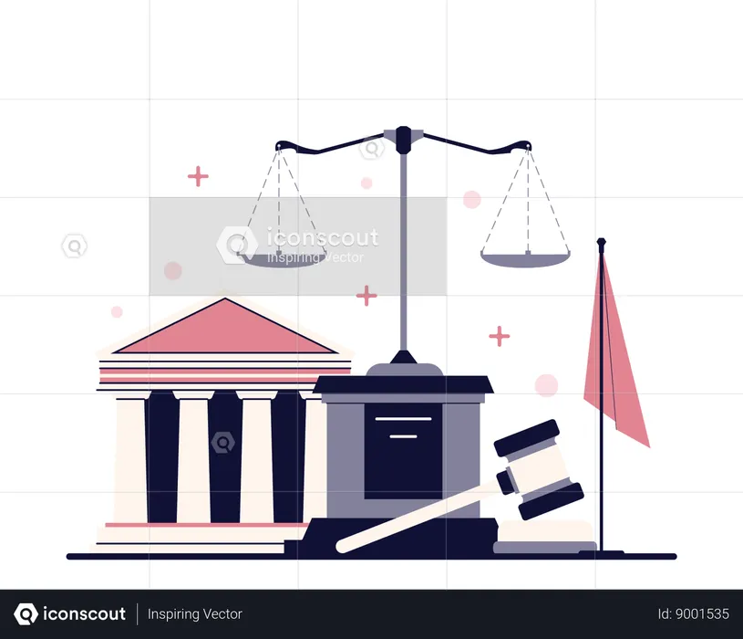 Court of justice  Illustration