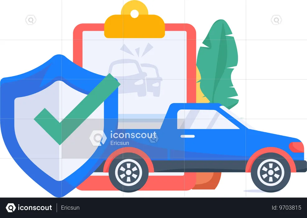 Couverture automobile  Illustration