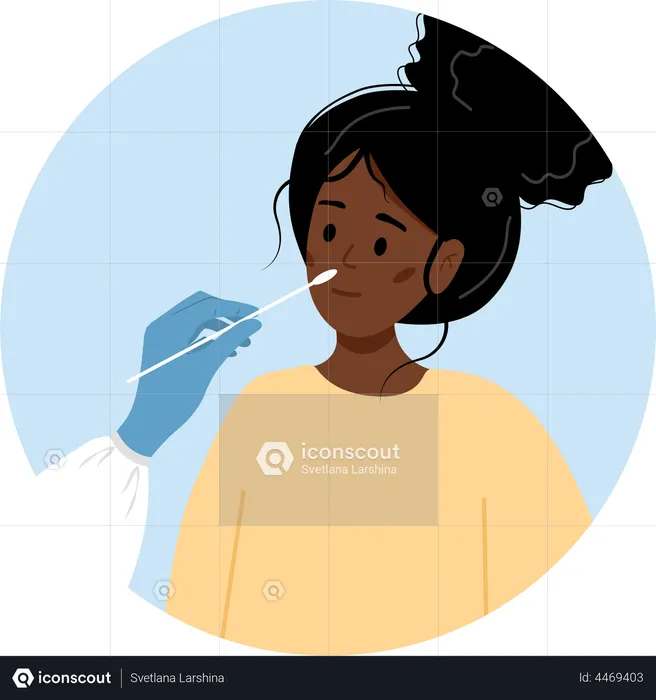 Covid-19 Coronavirus testing  Illustration