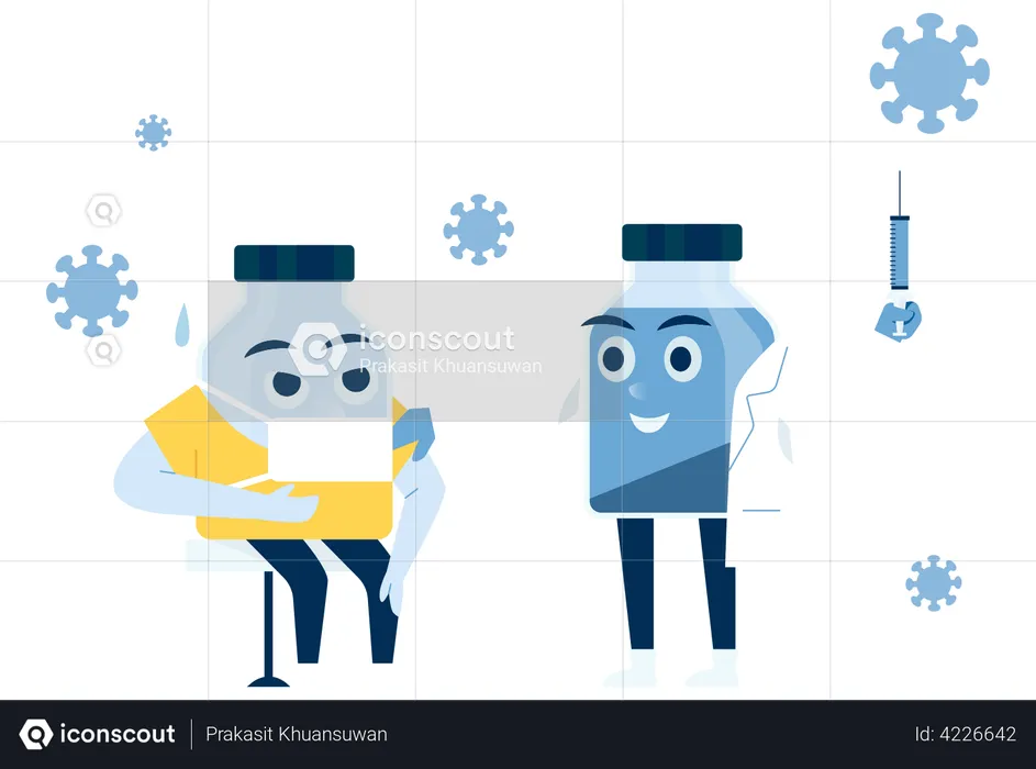 Covid-19 vaccine  Illustration