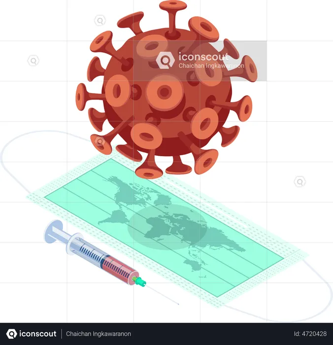 COVID-19 Virus Prevention  Illustration