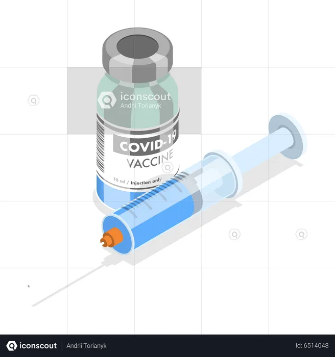 Covide 19 Vaccine  Illustration