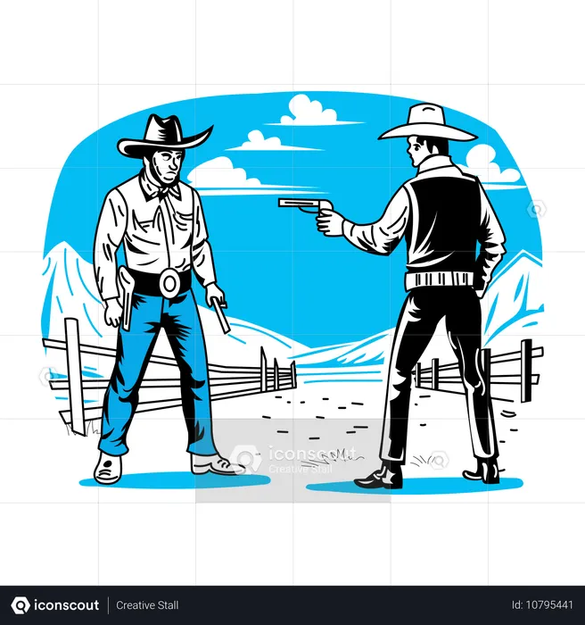 Cowboy Standoff  Ilustração