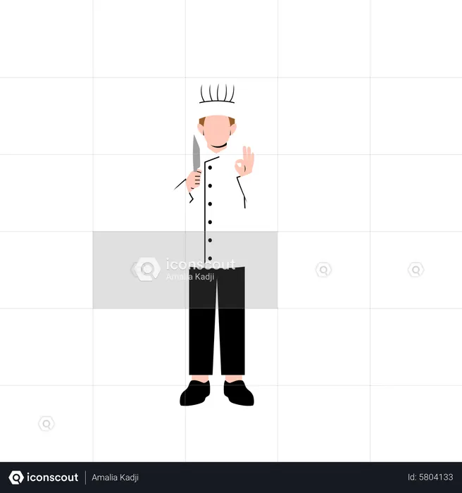 Cozinheiro Masculino  Ilustração