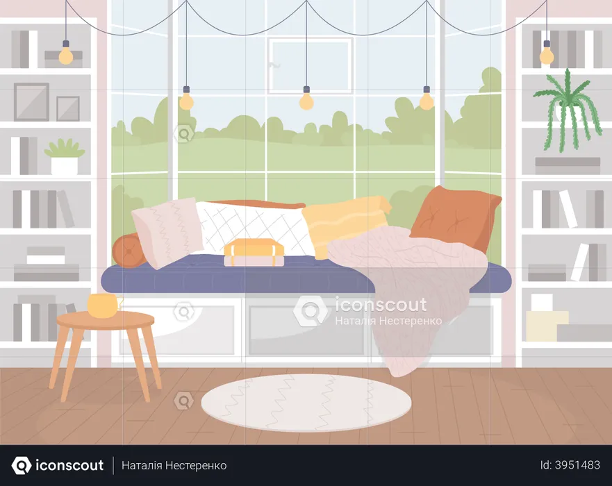 Cozy living room  Illustration