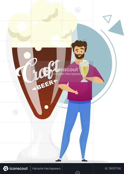 Craft beer consumer  Illustration