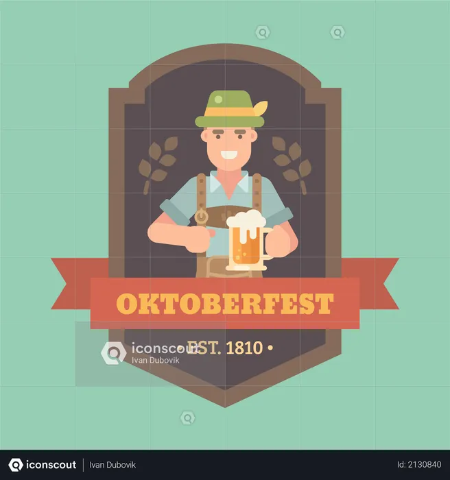 Craft beer festival banner  Illustration