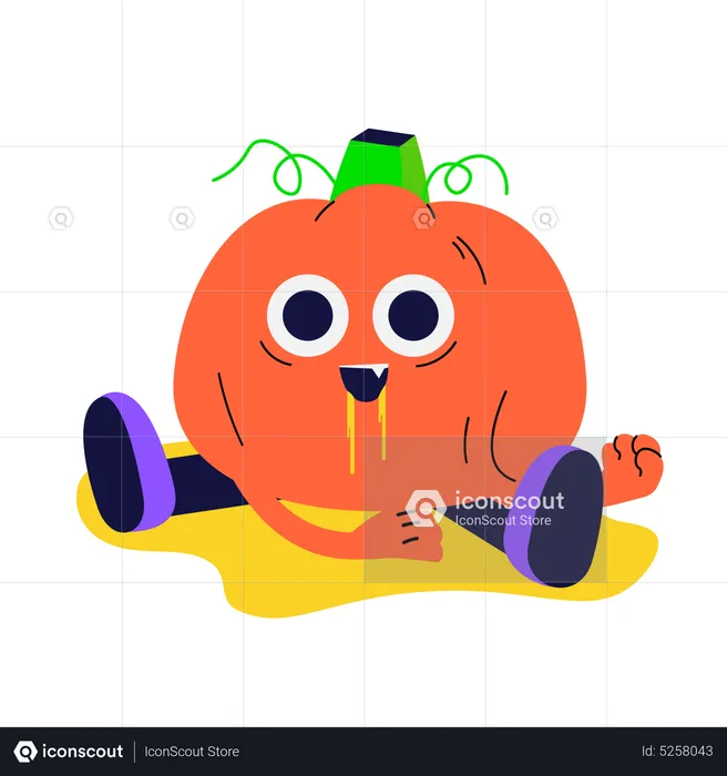 Crazy Pumpkin  Illustration