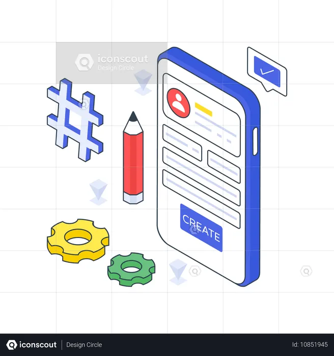 Create Account  Illustration
