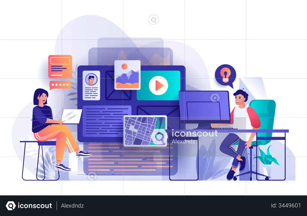 Creative Agency  Illustration