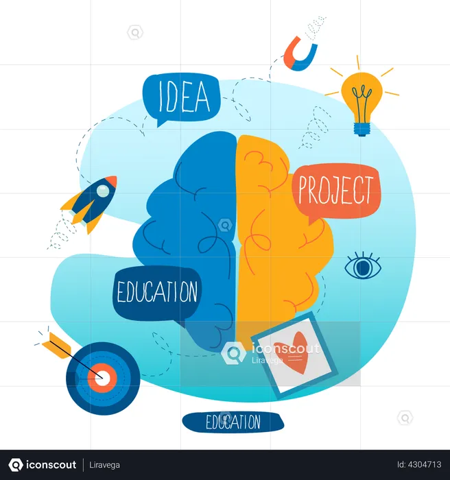 Creative education idea  Illustration