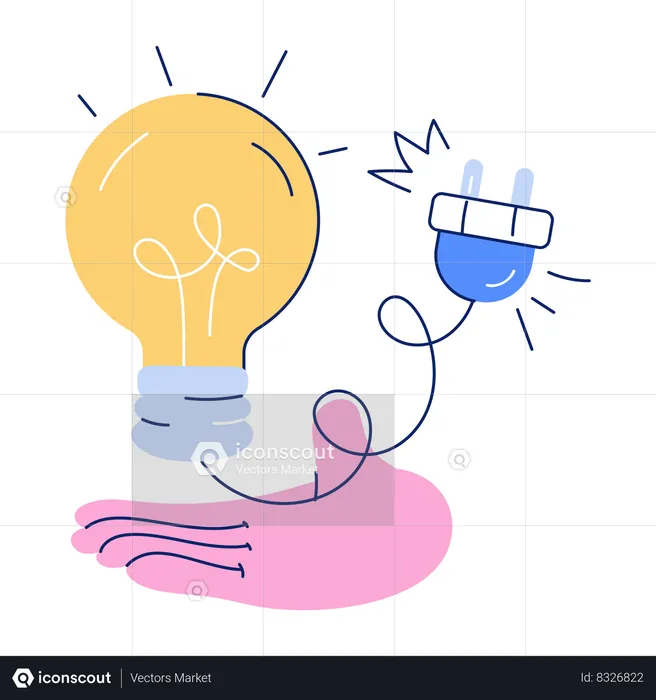 Creative Idea Power  Illustration