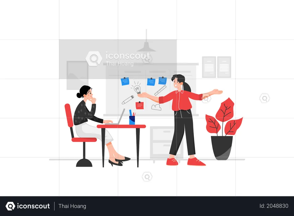 Creative Idea Presentation  Illustration