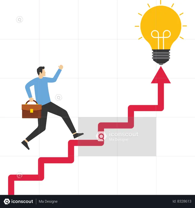 Creativity for business idea  Illustration