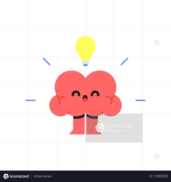 Creativity in brain  Illustration