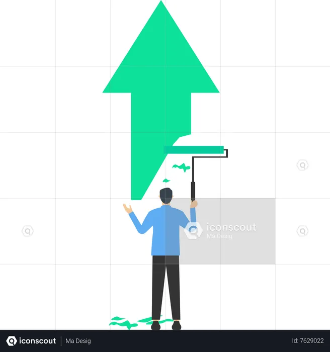 Crecimiento de los beneficios empresariales  Ilustración