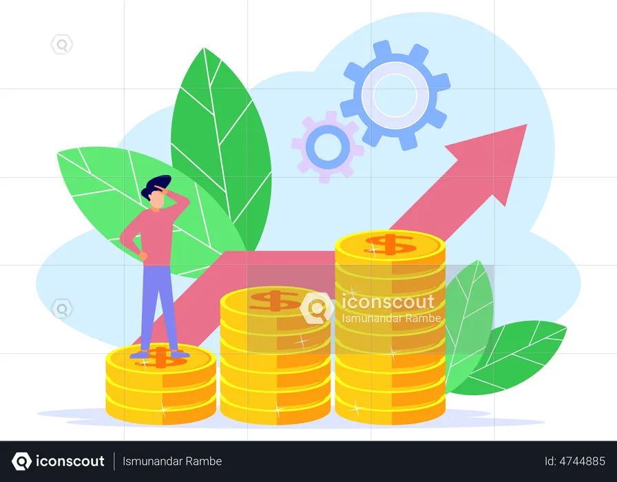 Crecimiento de inicio de negocios  Ilustración