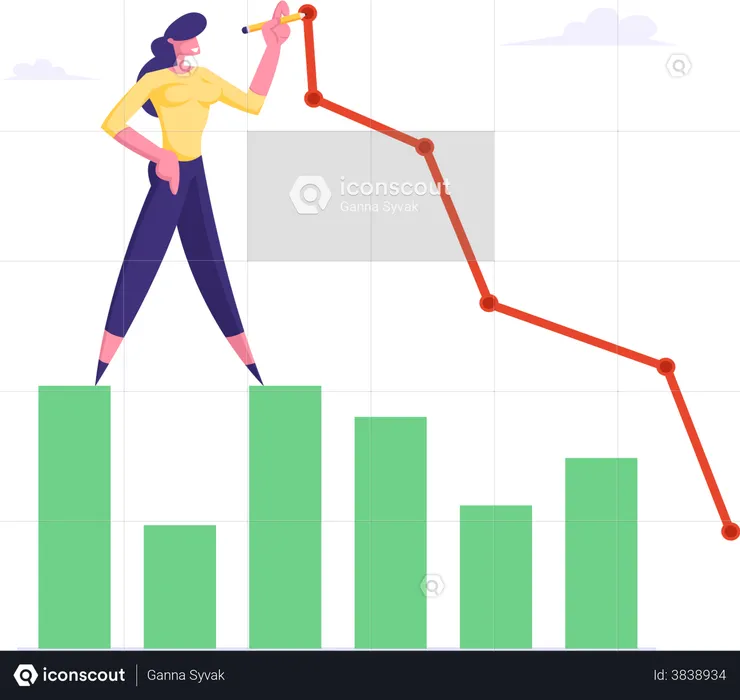 Crecimiento de las ventas  Ilustración