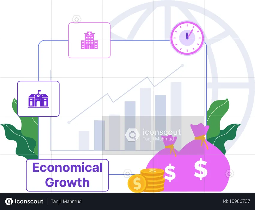 Crecimiento económico  Ilustración