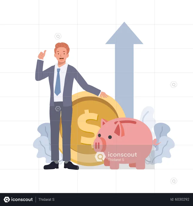 Crecimiento financiero  Ilustración