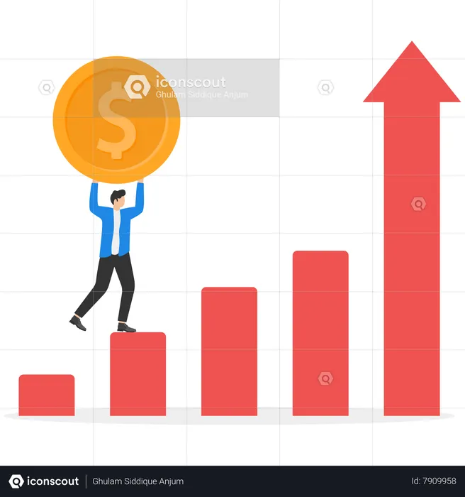 Crecimiento financiero  Ilustración