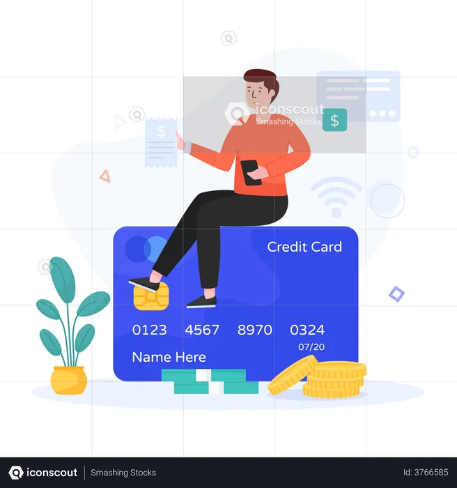Credit Card  Illustration