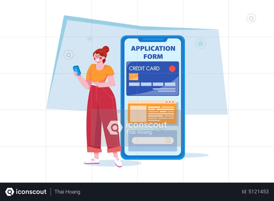 Credit Card Application  Illustration