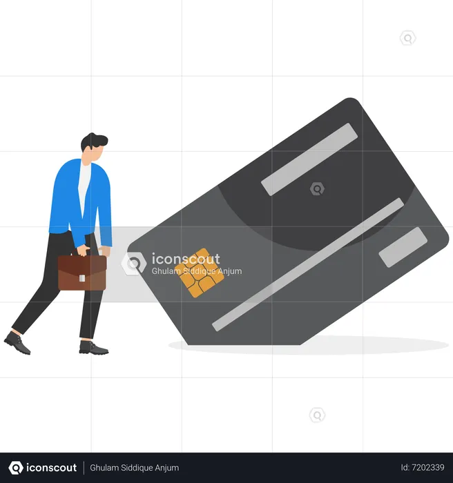 Credit card debt  Illustration