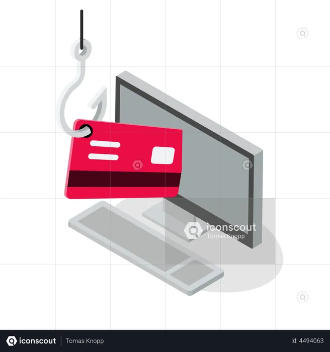 Credit card fraud  Illustration