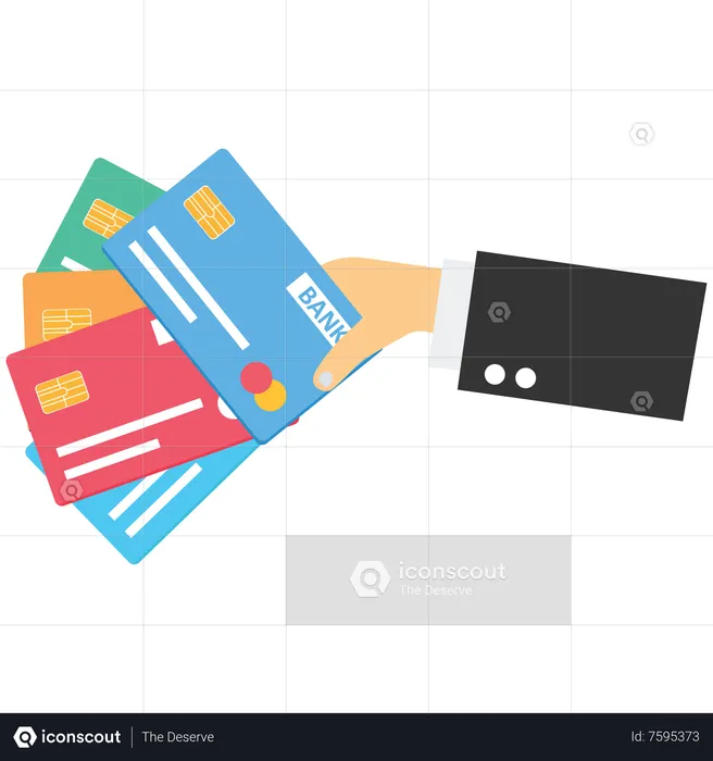 Credit card online payment  Illustration