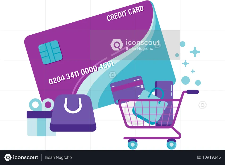 Credit card payment promotion  Illustration