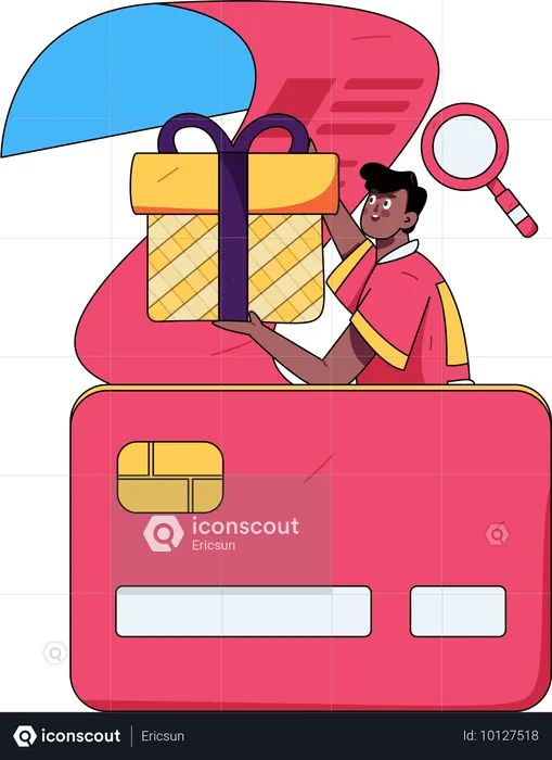 Credit card voucher  Illustration