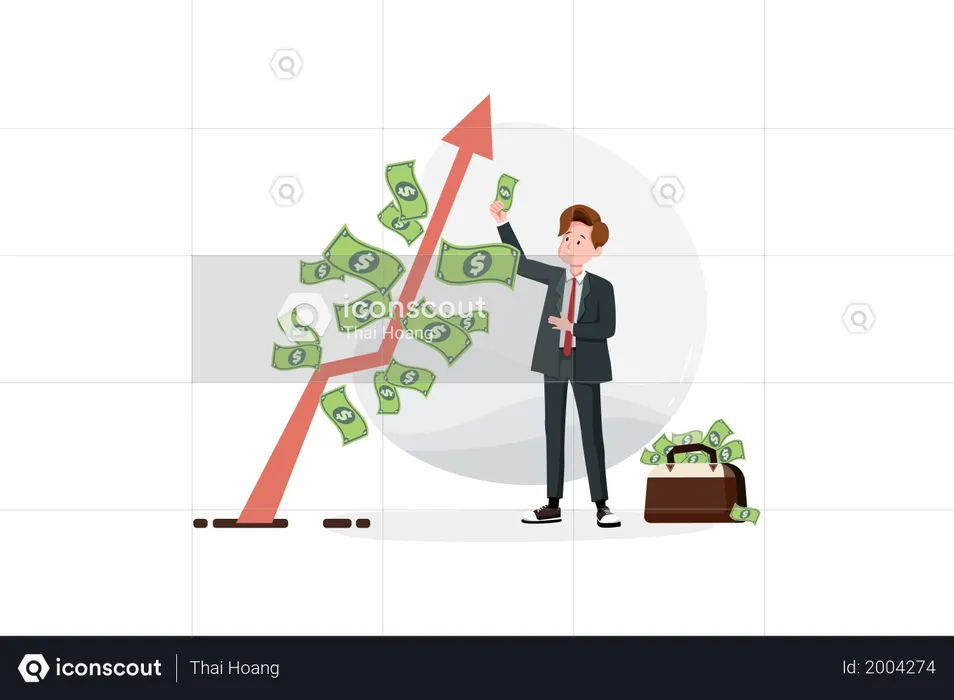 Crescimento do investimento  Ilustração