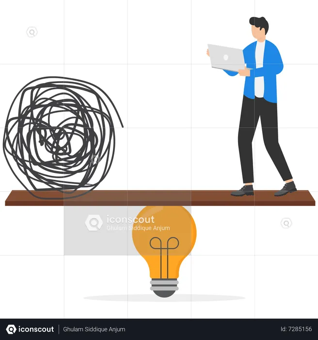 Criatividade para resolver problemas  Ilustração