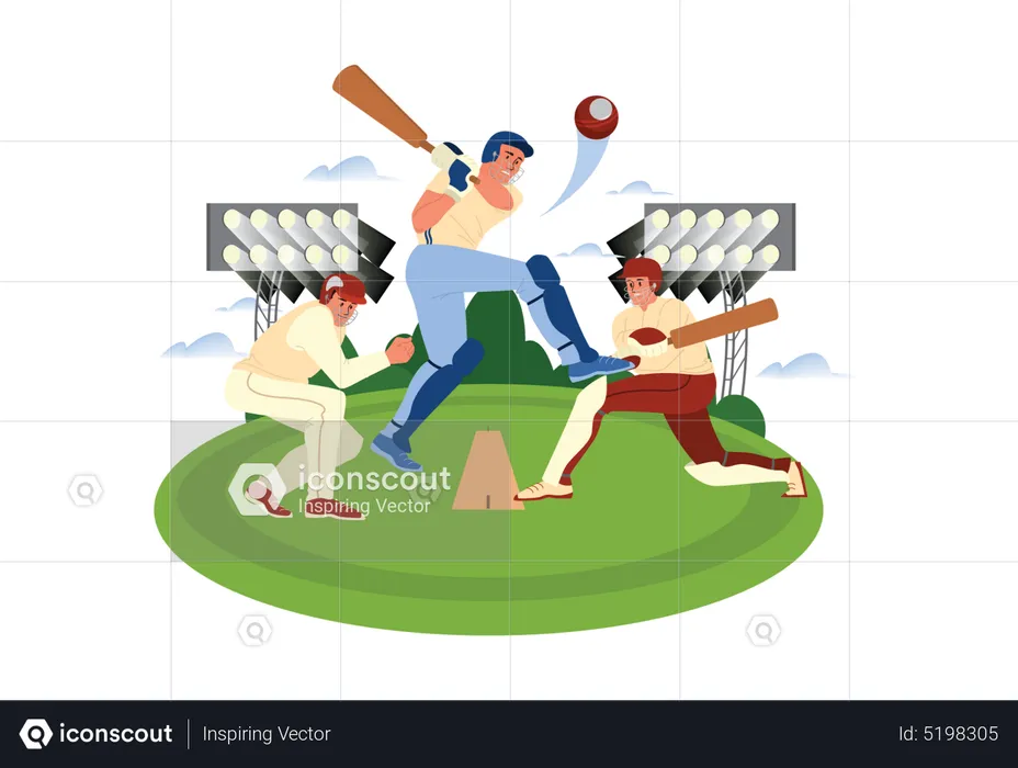 Cricket Championship  Illustration