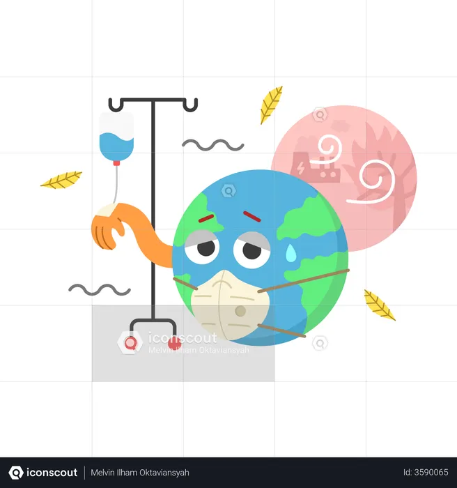 Crise climatica  Ilustração