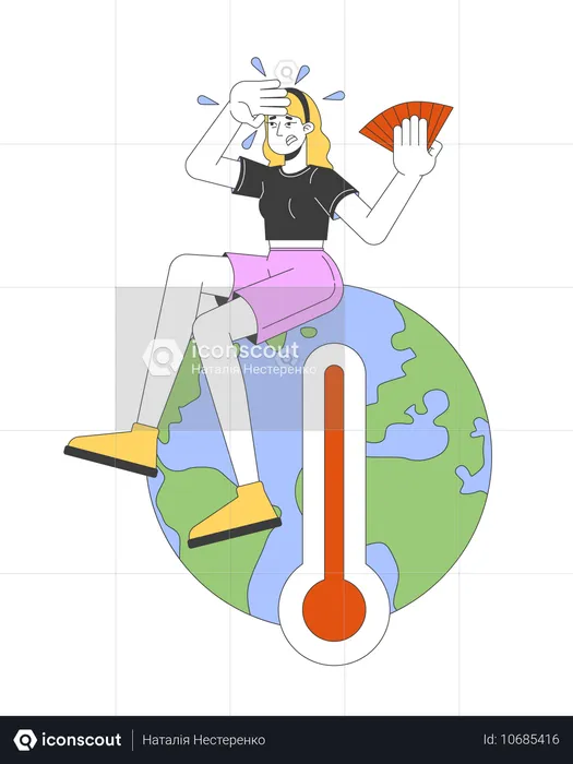 Crisis climática  Ilustración