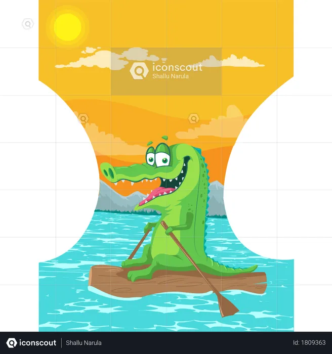 Crocodile  Illustration